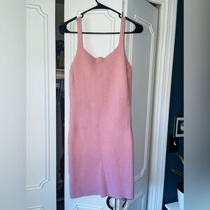 Pink eyelash dress